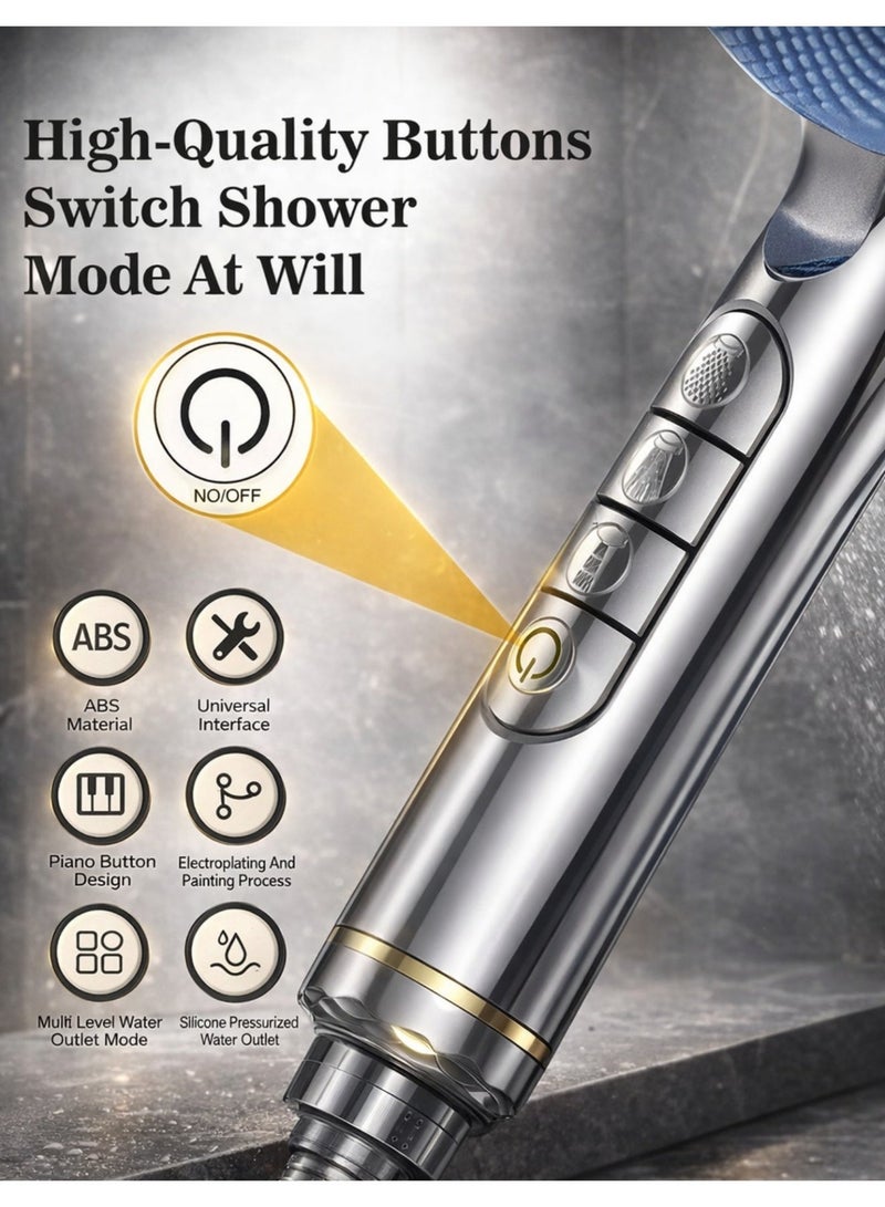 F.A.M.S High Pressure Filtered Handheld Shower Head with Multi Spray Modes, Water Saving & Anti-Clog Design – Easy Installation - Image 3
